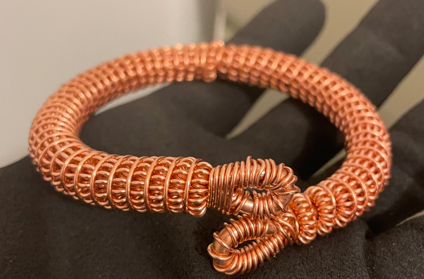 Swirl Copper Bangle